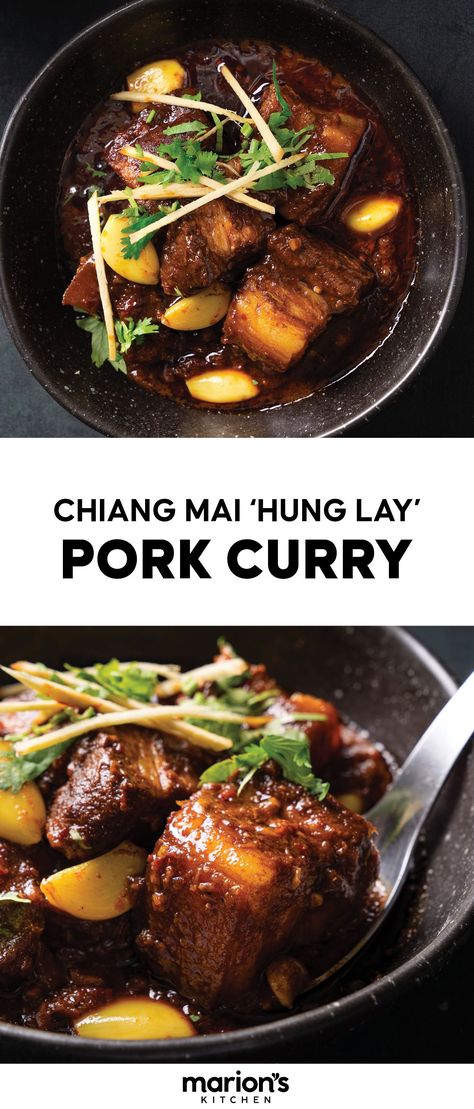 Marion Grasby's Chiang Mai ‘Hung Lay’ Pork Curry recipe White Curry Recipes, Pork Shoulder Curry Recipes, Korean Curry Recipe, Northern Thai Food, Thailand Food Recipes, Pork Curry Recipes, Thai Pork Curry, Best Asian Recipes, Vietnamese Curry