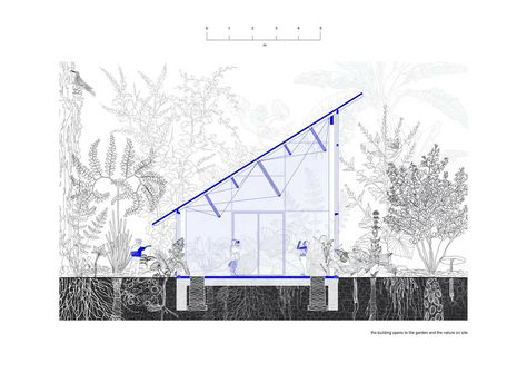 Gregor Mendel, Section Drawing, Architecture Graphics, Architectural Drawing, Cross Section, Brno, Exhibition Space, Architecture Presentation, Architecture Plan