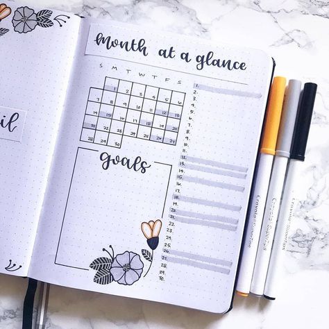 Planner Daily Ideas 📒 on Instagram: “Credits @wildeyesbujo” March Mood Tracker, April Cover Page, Month At A Glance, Bullet Journal 2020, Bullet Journal 2019, Daily Ideas, Bullet Journal Cover Page, Bullet Journal Notes, Bullet Planner