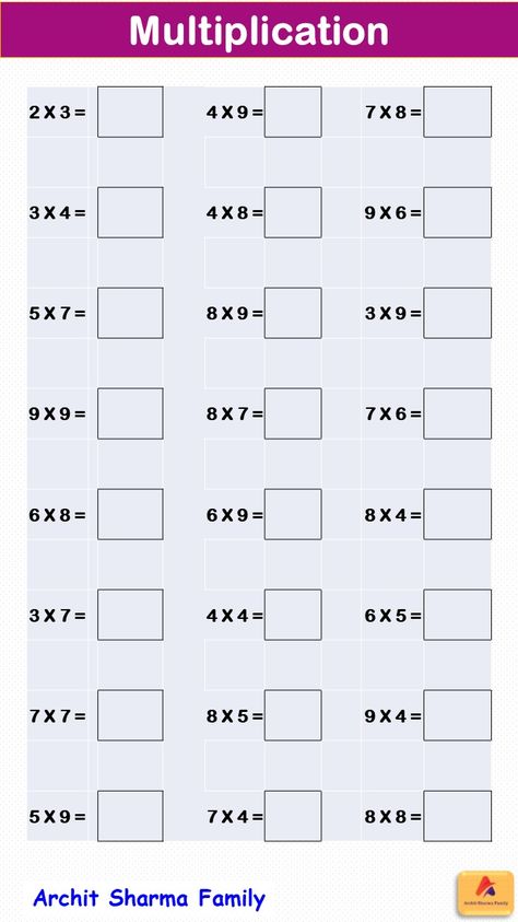 Multiplication Worksheet Grade 6 Math Worksheets, Class 1 Maths, Worksheet For Class 2, Kids Numbers, Math Multiplication Worksheets, Multiplication Worksheet, Fun Math Worksheets, Math Station, Learning Multiplication