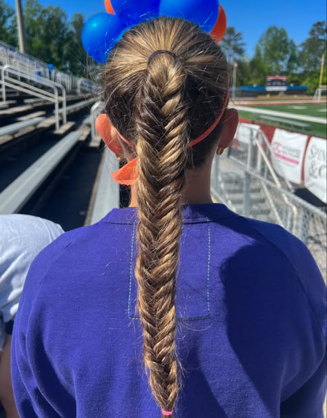 Lax Hairstyles, Long Hair Updo Styles, Track And Field Hairstyles, Lacrosse Hair, Lax Hair, Lacrosse Hairstyles, Hair Updo Styles, Gameday Hair, Cheer Hairstyles