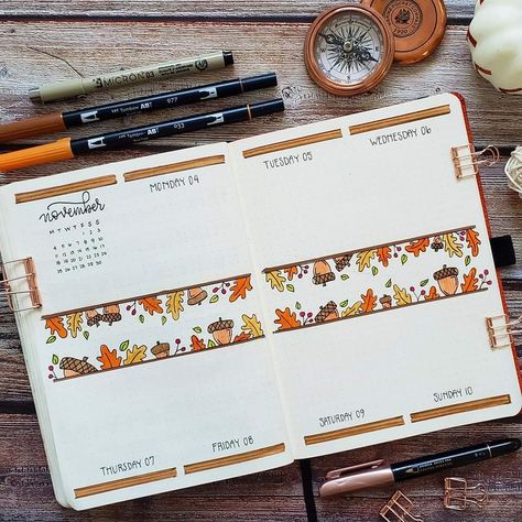 November Bullet Journal Ideas, September Kalender, Bullet Journal November, Autumn Bullet Journal, November Bujo, November Bullet Journal, Journal November, Bullet Journal 2023, Bullet Journal Weekly Layout