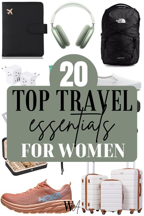 The best Amazon products for travel — everything you need to bring on your next trip! #travel #amazon #amazonprime #traveltips #packingtips #packing Women Travel Essentials, Long Flight Essentials, Long Plane Ride, Amazon Travel Must Haves, Amazon Travel Essentials, Travel Tech Organizer, Max Headphones, Airplane Travel Essentials, Airpod Max