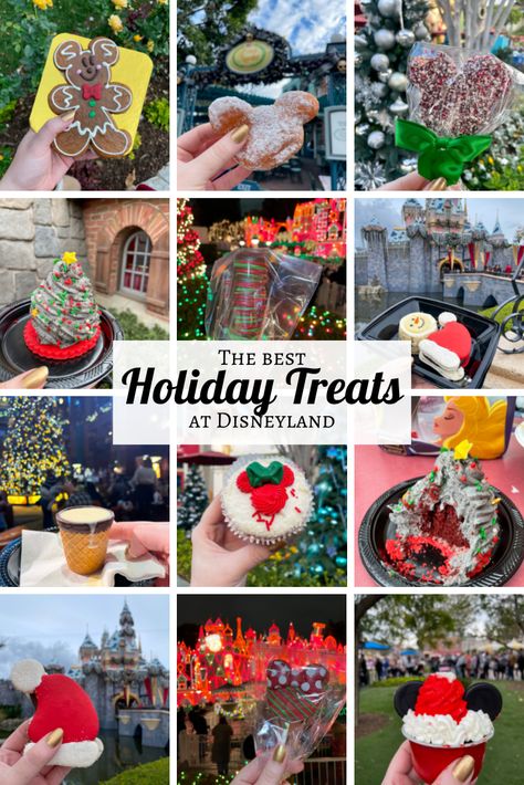 Here are the best Holiday Treats at Disneyland to try this Christmas! Disney Christmas Treats, Disneyland Desserts, Disneyland Treats, Best Disneyland Food, Holiday Treats Christmas, Disneyland Holidays, Disneyland Christmas, Disneyland Food, Disney Treats