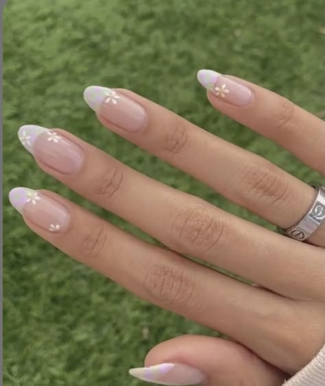 Minimal Nail Ideas, Acrylic Nails Ideas, Nails Pretty, Classy Acrylic Nails, Soft Nails, Nail Nail, Neutral Nails, Spring Nail, Minimalist Nails