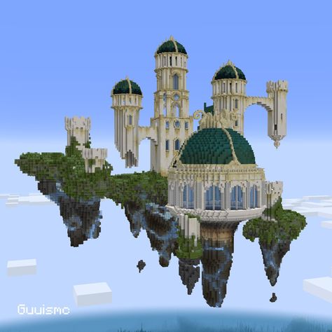 Celestial Verdant Castle Tried new stuff, what you all think about this ? Available on Patreon Built on @bakery_builders #minecraft #minecraftbuilds #minecraftbuild #minecraftideas #minecrafters Minecraft Mega Build Ideas, Minecraft Colloseum Build, Greek Mythology Minecraft Builds, Small Statue Minecraft, Greek Minecraft Builds, Minecraft Prismarine Builds, Minecraft Temple Ideas, Olympus Minecraft, Minecraft Dome