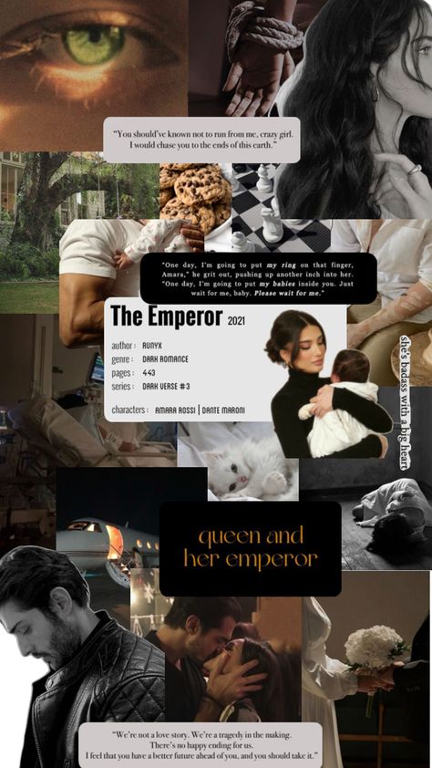 #theemperor #runyx #amararossi #dantemaroni #darkverse Mafia 2, Baby Inside, The Emperor, World Of Books, Funny Couples, Book Tv, Girl Reading, Crazy Girls, Big Heart