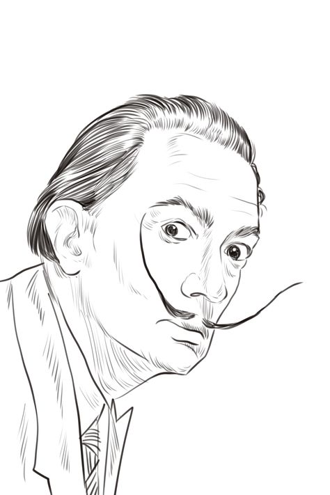 Dali Drawing, Salvador Dali Drawing, Salvatore Dali, Dali Artwork, Botticelli Art, Salvador Dali Paintings, Salvador Dali Art, Dali Paintings, Movie Wall Art