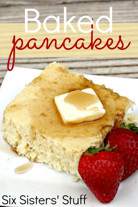 Pancakes Freezer, Pancake Casserole, Kid Friendly Meals Dinner, Cottagecore Recipes, Freezer Dinners, Good Breakfast, Baked Pancakes, Six Sisters Stuff, Six Sisters