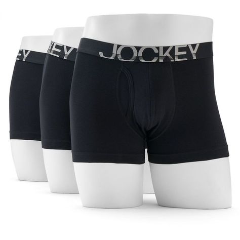 Men's Jockey 3-pk. Active Stretch Boxer Briefs ($34) ❤ liked on Polyvore featuring men's fashion, men's clothing, men's underwear, black, men's boxer briefs, jockey men's underwear and mens low rise boxer briefs Jockey Mens, Film Photography 35mm, Mens Boxers, Active Life, Boxer Shorts, Boxer Briefs, Mens Bottom, Briefs, Style Guides