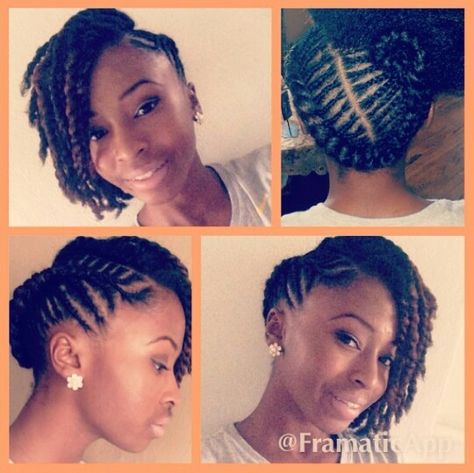 Flat Twist Hairstyles, Protective Hairstyles For Natural Hair, Natural Hair Twists, Twist Styles, Pelo Afro, Hair Twist Styles, Flat Twist, Natural Hair Updo, Natural Hair Braids