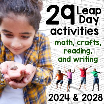 Leap Year Craft For Kids, Leap Day Activities, Leap Day Classroom Activities, Leap Year School Activities, Leap Year Kindergarten, Obx Nc, Leap Day, 2nd Grade Activities, Leap Year