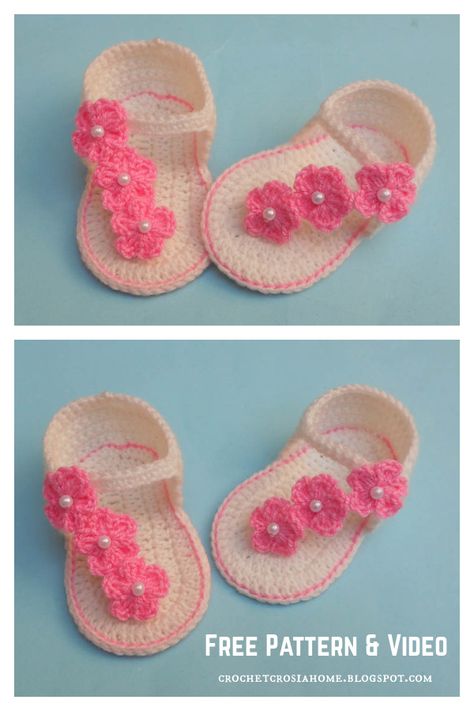 Crochet Baby Shoes Tutorial, Crochet Baby Sandals Pattern, Crochet Baby Shoes Free Pattern, Bootie Pattern, Baby Shoes Tutorial, Baby Bootie, Crochet Baby Booties Pattern, Sandals Patterns, Advanced Crochet