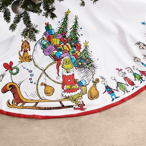 Grinch Tree Skirt, Whoville Tree, Christmas Bar Cart, Grinch Tree, Grinch Stuff, Cotton Tree, Grinch Trees, Grinch Christmas Party, Whoville Christmas