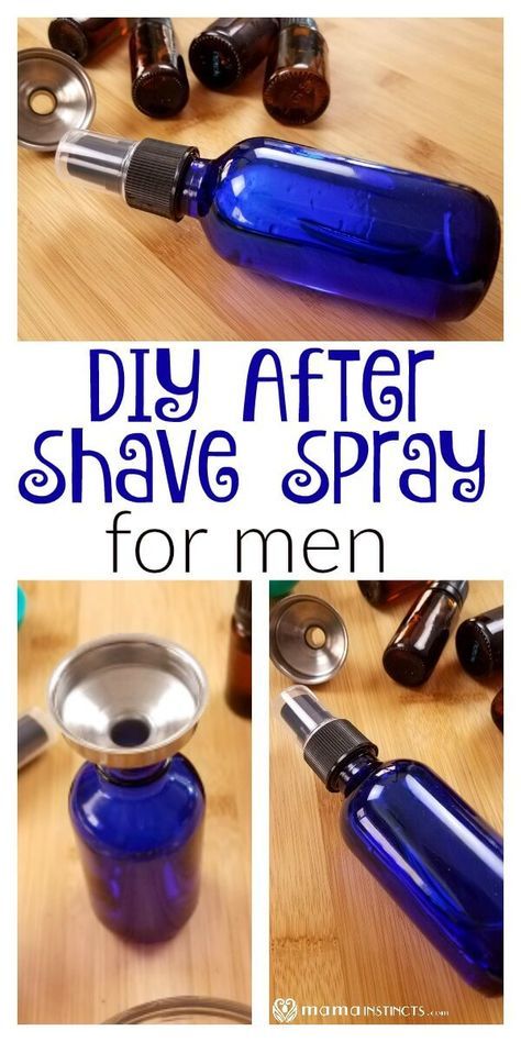 This after shave spray is a must add to your shaving routine. It helps repair, nourish and moisturize the skin. Plus it only uses 3 ingredients and it's ready in 2 minutes. #DIY #DIYnatural #DIYproducts #DIYaftershavespray #DIYformen #giftsformen #homemadegiftsmen #formen #nontoxicliving #naturalliving #DIYrecipe #MamaInstinctsBlog Diy After Shave, Diy Shaving Cream, Best Skin Cream, Essential Oil For Men, Shaving Routine, Oils For Men, After Shave Lotion, Shaving Oil, Diy Skin Care Recipes