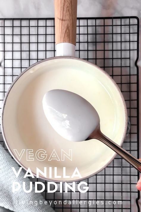 Egg Free Pudding, Vegan Vanilla Pudding Recipe, Dairy Free Vanilla Pudding, Vegan Vanilla Pudding, Dairy Free Pudding, Vanilla Pudding Recipes, Vegan Pudding, Dairy Free Eggs, Easy To Make Desserts