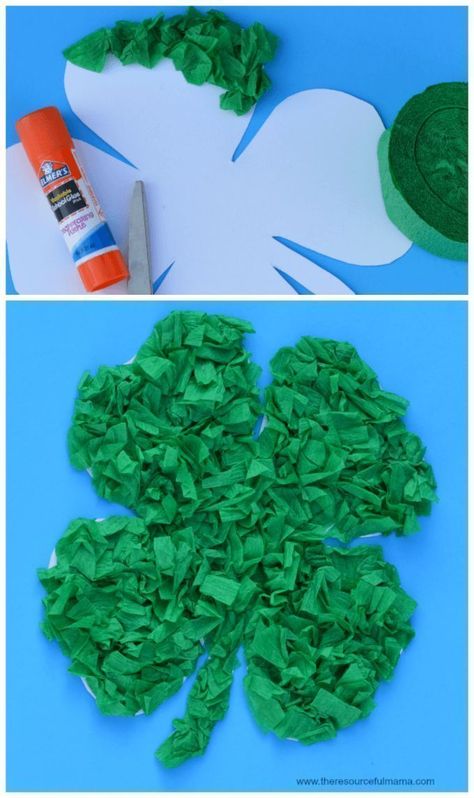 Shamrock Template, Shamrock Craft, Fete Saint Patrick, March Crafts, St Patricks Crafts, St Patricks Day Crafts For Kids, St Patrick Day Activities, St Patrick's Day Crafts, Kid Craft