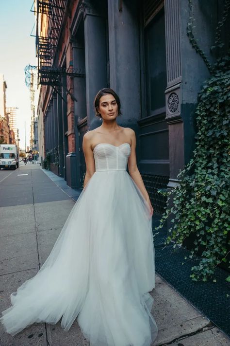 Bridal Gowns by Jenny Yoo Jenny By Jenny Yoo, Jenny Yoo Bridal, Romantic Beach Wedding, Shop Wedding Dresses, Tiered Tulle Skirt, Boho Wedding Gowns, Contemporary Bridal, Tulle Wedding Gown, Simple Gowns