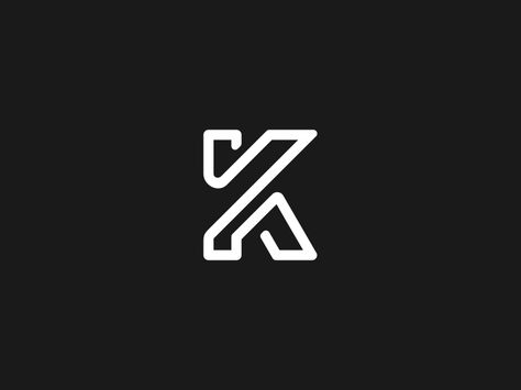 Yes it's K by Sani Sanjaya Ideal Logo, K Monogram, The Letter K, K Logos, Halestorm, Furniture Logo, Initials Logo, Letter K, Letter Logo Design