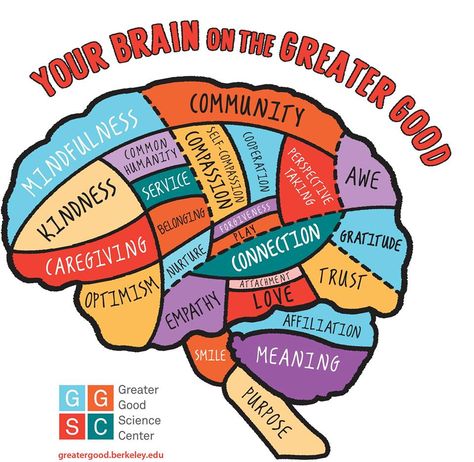 Interesting visual from the Greater Good Science Center at Berkeley Coping Toolbox, Wall Magazine, Humanistic Psychology, Creative Infographic, Happiness Project, Levels Of Understanding, Positive Psychology, Greater Good, Coping Strategies