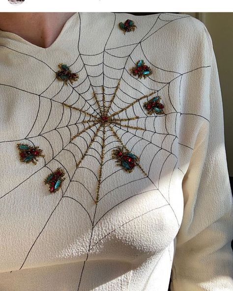 @spiderweblove on Instagram: “I simply can’t get enough of these vintage spiderweb finds !! @thiefislandvintage ❤️🕸 #spiderwebs” Spiderweb Fashion, Diy Clothes Patterns, My Business, Compass Tattoo, New Chapter, Spider Web, Sewing Inspiration, Vintage Halloween, Hello Everyone