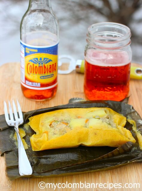 Mom’s Colombian Tamales (Tamales Colombianos de mi Mamá) Columbian Recipes, Colombian Dishes, Colombian Recipes, Colombian Cuisine, Tamale Recipe, Colombian Food, Hispanic Food, Latin Food, Spanish Food