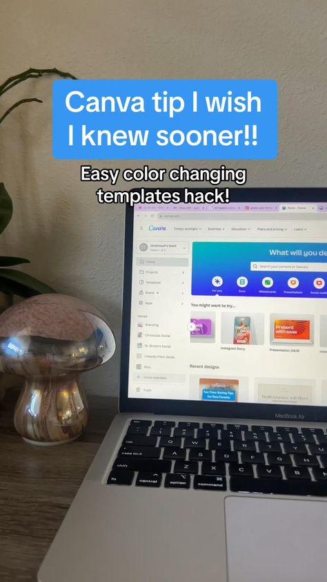 Easy Canva Template Hack! Notion Ideas, Canva Hacks, Sports Design Ideas, Graphic Shapes Design, Graphic Design Tutorials Learning, Learn Photo Editing, Canvas Learning, Life Hacks Computer, Notion Templates