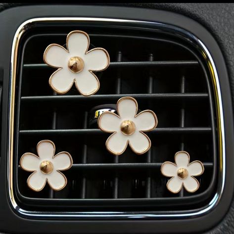 Flower Power Car Clips with scented tablets - Pink/ Honey Peach Scent -  #Car #Clips #Flower #Honey #Peach #pink #Power #Scent #Scented #Tablets Solid Fragrance, Perfume Jewelry, Interior Decoration Accessories, Car Vent Clip, Flower Car, Car Accessories For Women, Car Perfume, Car Freshener, Car Air Freshener