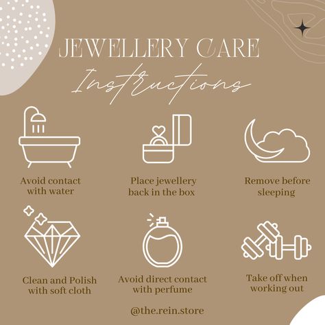 Jewellery Post Ideas, Best Jewelry Brands, Jewellery Care Card, Jewellery Care Tips, Jewelry Quotes Funny, Jewelry Care Tips, Jewelry Text, Jewelry Care Card, Jewelry Mood Board