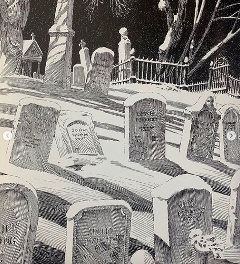 Cemetery Drawing Graveyards, Graveyard Drawing Reference, Graveyard Drawing Illustration, Graveyard Watercolor Painting, Grave Yard Painting, Gothic Buildings Drawing, Headstone Illustration, Tomb Stone Drawing, Tombstone Painting