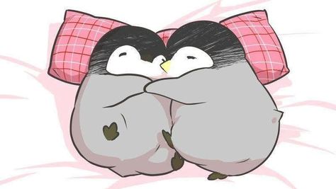 Pinguin Illustration, Two Penguins, Penguin Wallpaper, Kawaii Penguin, Penguin Drawing, Penguin Art, Penguin Love, Cute Love Wallpapers, Baby Penguins