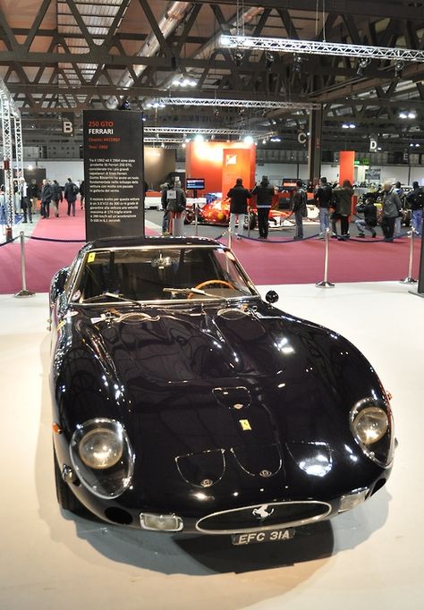 Ferrari 250 GTO  (yes, it is not black. it is dark blue like deep space)  @Autoclassica 2013 Affordable Car, Ferrari Vintage, Vintage Ferrari, Royce Car, Ferrari 250 Gto, Ferrari Racing, Best Muscle Cars, Ferrari 250, Ferrari 488