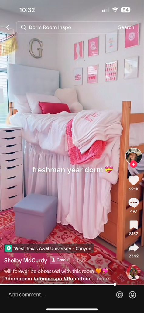 Texas A&m Dorm Room, West Texas A&m, University Dorms, Dorm Inspo, Texas A M University, West Texas, Freshman Year, Texas A&m, Room Tour