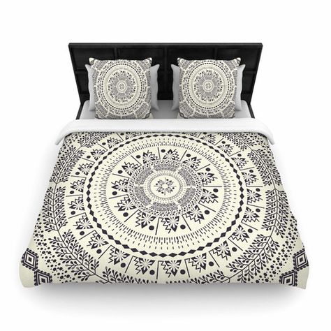 Found it at Wayfair - Swadesi Soft Boho Mandala Woven Duvet Cover Boho Style Bedding, Luxury Bedding Master, Mandala Duvet Cover, Boho Mandala, Designer Bedding Sets, Boho Bedding, King Bedding Sets, Contemporary Bed, Bed Linens Luxury