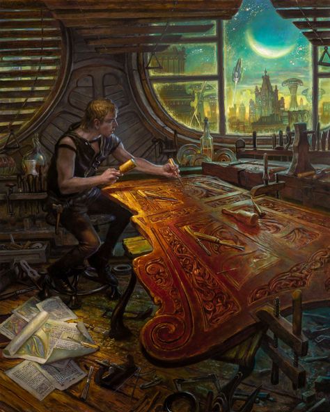 Donato Giancola, Fantasy Paintings, Fantasy Novel, Game Inspiration, Space Opera, Fantasy Warrior, Science Fiction Fantasy, Artist Style, Favorite Authors