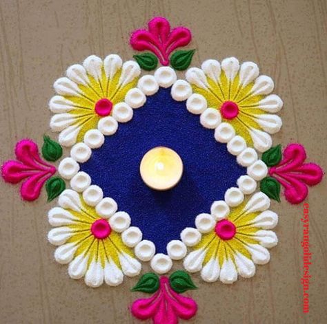 50 Sheetala Ashtami Rangoli Design (Rangoli Ideas) - March 2020 Easy Cute Rangoli, Rangoli Easy For Diwali, Easy And Beautiful Rangoli For Diwali, Two Colour Rangoli Designs, Small Rangoli Ideas For Diwali, Rangoli Designs Easy And Beautiful, Rangoli Designs Very Easy And Simple, Rangoli Design For Diwali Simple, Rangoli Easy Diwali