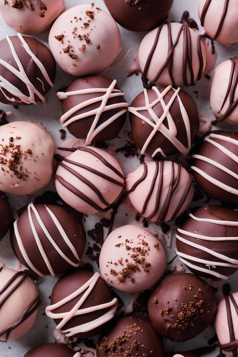 Double Chocolate Cookie Truffles | Olive & Mango Truffles Food Photography, Chocolate Truffles Aesthetic, Handmade Chocolate Truffles, Chocolate Truffle Photography, Oreo Cookie Truffles, Chocolate Cake Truffle Balls, Lavender Ice Cream, Mango Cheesecake, Double Chocolate Cookies