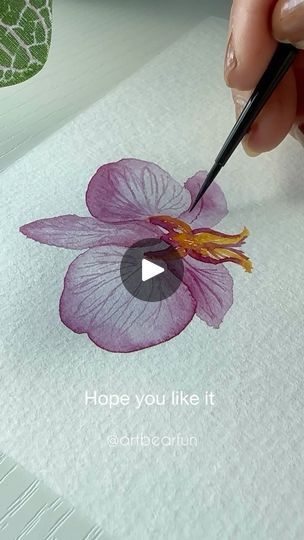 Botanical Watercolor Tutorial, Earth Watercolor, Orchid Watercolor, Watercolor Orchid, Art Beat, Watercolor Artist, 100th Day, Botanical Illustration, Botanical Art