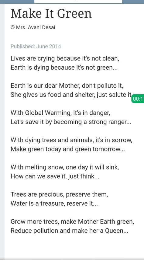 English Poem For Magazine, Environmental Day Speech, English Poem For Grade 2, English Elocution Poems, Poem Recitation For Grade 2, Poem For Class 2 In English, English Poems For School Magazine, Poem On Environment In English, Poems For Magazine