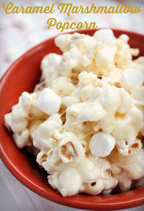 Caramel Marshmallow Popcorn Popcorn Ball Recipe, Marshmallow Popcorn Balls, Popcorn Ball, Popcorn Balls Recipe, Marshmallow Popcorn, Popcorn Recipes Caramel, Corn Puffs, Popcorn Treats, Popcorn Balls