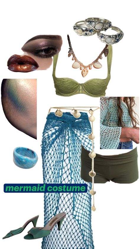 mermaid costume, halloween costume, costume, party, dress up, blue and green, silver, scales, makeup Blue Mermaid Costume, Diy Siren Costume, Scales Makeup, Siren Costume, Halloween Costume Idea, Blue Mermaid, Costume Inspo, Mermaid Costume, Costume Halloween