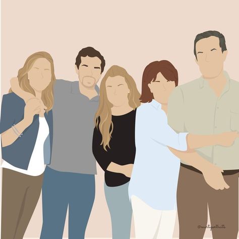 Custom Couple Illustration, Custom Family Illustration, Family Artwork, Valentines Illustration, Faceless Portrait, Special A, Couple Illustration, Custom Family Portrait, Family Illustration