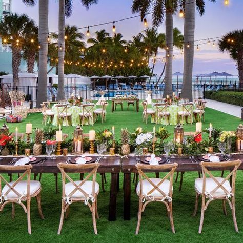 The Reach Key West Wedding, Key West Wedding Ideas, Tropical Table, Key West Sunset, Sunrise Yoga, Key West Wedding, Key West Fl, West Wedding, Sand Sculptures