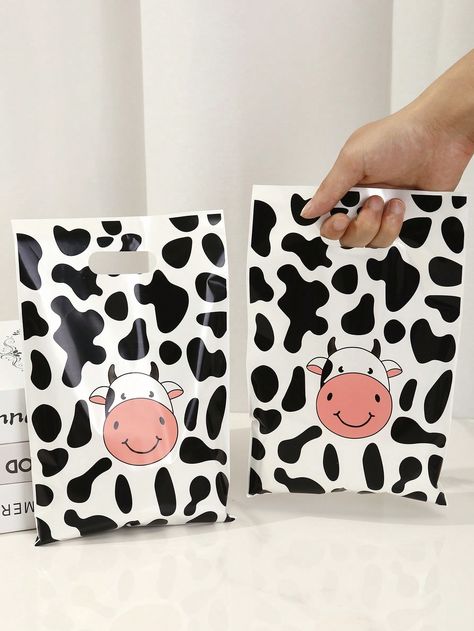 Multicolor  Collar  PP   Embellished   Event & Party Supplies Cow Print Party, Wedding Party Gift Bags, Party Blowers, Party Horns, Farm Animals Theme, Bags Cute, Colorful Birthday, Cute Cow, Party Gift Bags