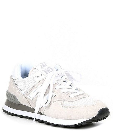 New Balance Women's 574 v3 Suede Retro Lifestyle Sneakers | Dillard's Basic New Balance Shoes, Cute Womens Sneakers, Shoes For Women Sneakers & Athletic, Cute Back To School Shoes, Trendy New Balance Sneakers, Everyday Shoes Womens, Women’s Sneakers, Cute New Balance Shoes, New Balance Shoes 574