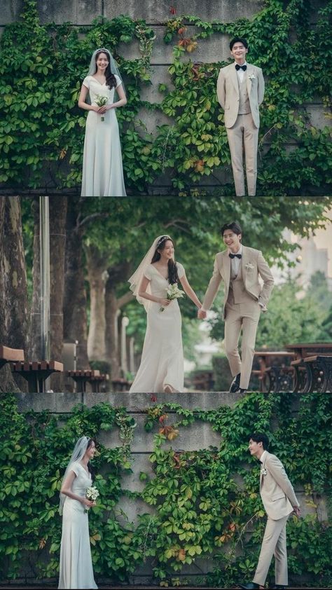 Prenup Poses Ideas Outdoor, Korean Prewedding Photography Outdoor, Prewedding Pose Ideas, Korean Prenup Photoshoot Ideas, Prawedding Konsep Outdoor, Prewed Korean Style, Prewedding Korean Style, Konsep Prewedding Outdoor, Pose Prewedding Outdoor