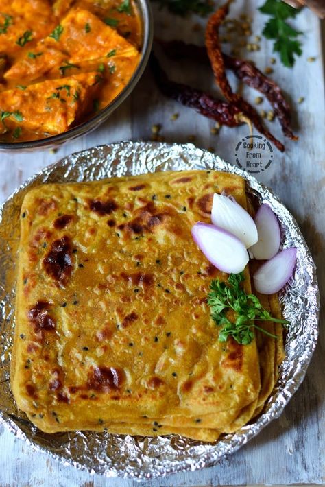 Masala Paratha | Square Paratha - Cooking From Heart Masala Paratha, Satisfying Pics, Indian Fast Food, Chef Boyardee, Indian Flat Bread, Paratha Recipe, Paratha Recipes, Indian Cooking Recipes, Indian Bread