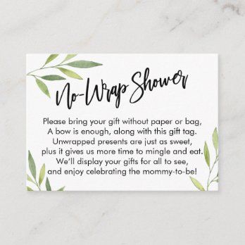 Create your own Enclosure Card | Zazzle.com Opening Gifts, Shower Inserts, Green Baby Shower, Wedding Gift Tags, Wedding Enclosure Cards, Elegant Cards, Baby Shower Fun, Baby Shower Food, Bridal Shower Gift