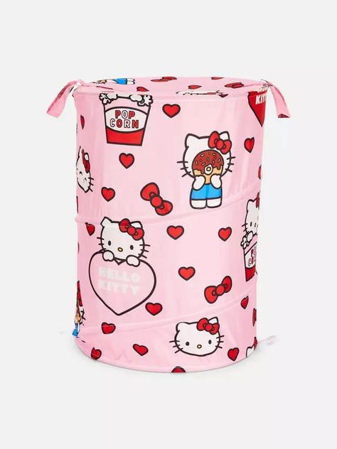 Pink Hello Kitty 50th Anniversary Pop-Up Bin | Primark Hello Kitty Pop, Modern Tailor, Hello Kitty Decorations, Primark Store, Hello Kitty Bedroom, Hello Kitty Merchandise, Pink Hello Kitty, Leggings Hoodie, Occasion Shoes