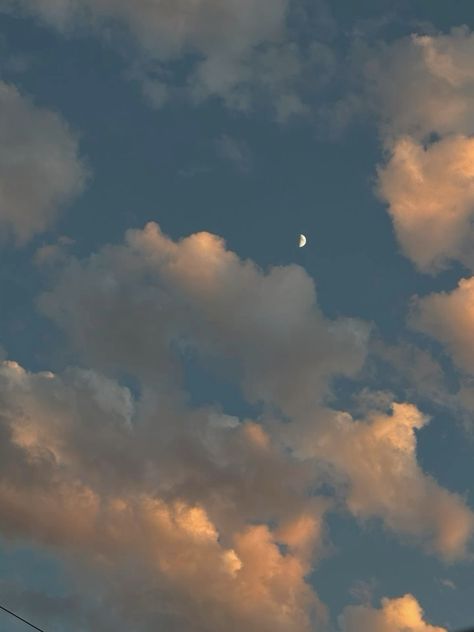 the sky and moon Pictures Of The Moon, Moon And Clouds, Cloud Photos, The Sky, The Moon, Moon, Pins